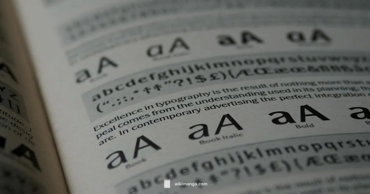Manga Font Guide - WikiManga.